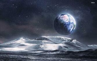Earth From The Moon Wallpaper Fantasy