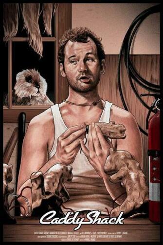 Caddyshack Movie Art Bill Murray Gopher Funny From Tumbler