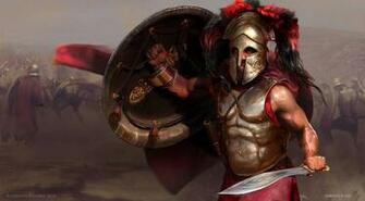 Wallpaper King Leonidas Stands In The Background Of