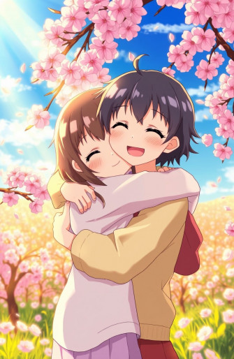 Anime Hug Wallpaper