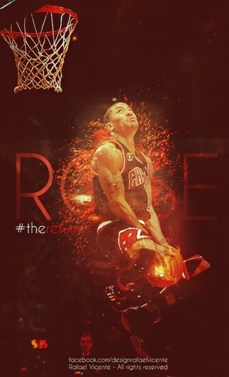 Derrick Rose Dunk Wallpaper Desktop And Mobile Wallippo