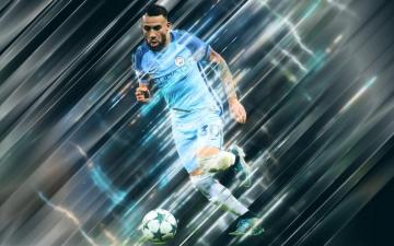 Wallpaper Nicolas Otamendi 4k Creative Art Blades