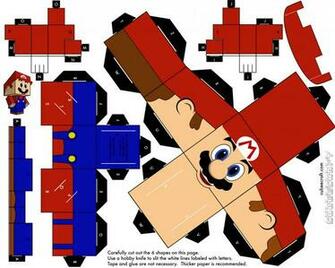 Super Mario Papercraft Doraemon Alien Hominid