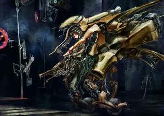 Anime Girl Mecha Robot HD Wallpaper Desktop Pc Background