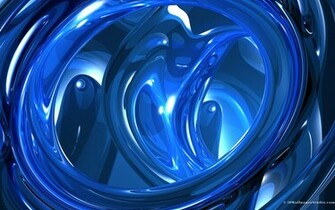 3d Wallpaper Blue Abstract X