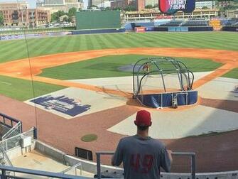 Nashville Sounds Pitcher Brad Mills Surveys First Tennessee Park