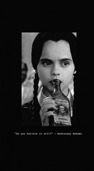 Wednesday Addams Wallpaper Ideas Do You Believe In Evil