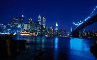 HD Lower Manhattan At Night Pre Wallpaper