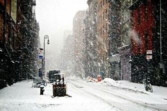 Snow Winter New York Wallpaper Background