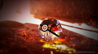 Omega Ruby Groudon Pokeball By Link Auditore