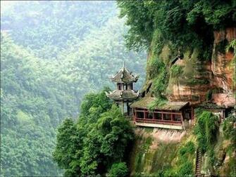 Beautiful Mountain House Forest HD Wallpaper Background