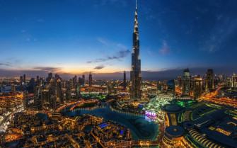 Night Lights In Dubai HD Wallpaper Wallpaperfx