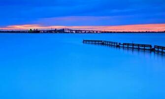 Lake Ontario Evening Lights City Burlington Sunset Wallpaper