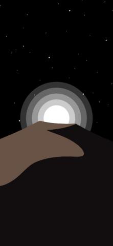 iPhone Wallpaper Minimalist Desert Night
