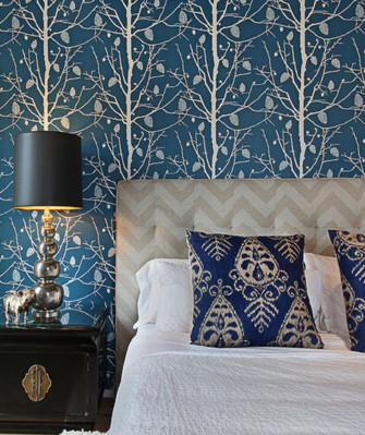 Stunning Blue Bedroom Ideas Wallpaper