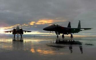 Widescreen Wallpaper F 15e Strike Eagle At Sunrise X