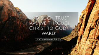 Corinthians Kjv 4k Wallpaper And Such Trust Have We