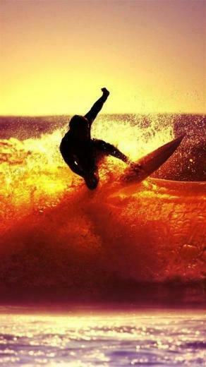 Athletes Surfing iPhone Wallpaper Top