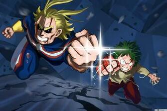 My Hero Academia Two Heroes All Might Izuku Midoriya HD