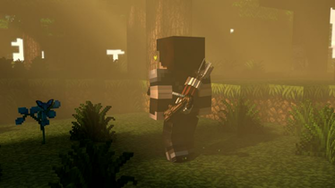 Wallpaper Minecraft 3d The Archer By Thefennixcreations On