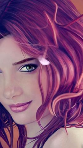 Art Girl Wallpaper On