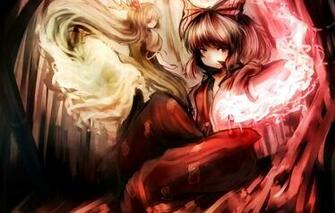 Wallpaper Look Girls Magic Touhou Art Kamishirasawa Keine