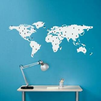 Kids World Map Wallpaper Ideas