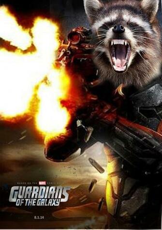Just For Fun Rocket Racoon By Kal Elmeeksio