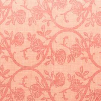 Color Rose Coral Content Linen Width V Repeat