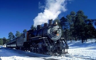 Winter Train Wallpaper Original Trains