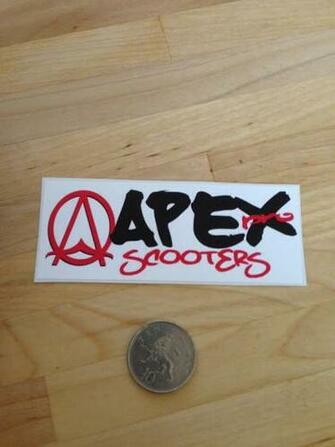Glossy Vinyl Stickers Apex Pro Scooter Decal