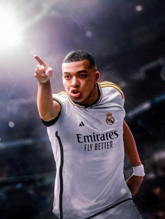 Mbappe Real Madrid Goal Wallpaper