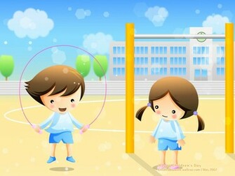 Children S Day Powerpoint Background And Wallpaper Ppt Garden