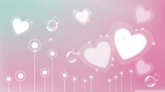 Pastel Valentine Hearts Wallpaper