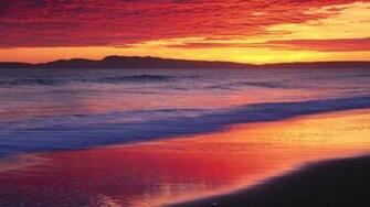 Colorful Beach Sunsets HD Wallpaper Background Image