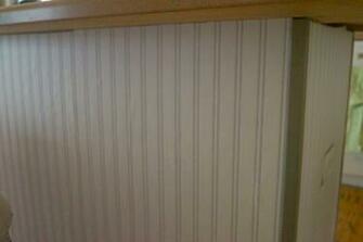 Beadboard Wallpaper White Lace Cottage