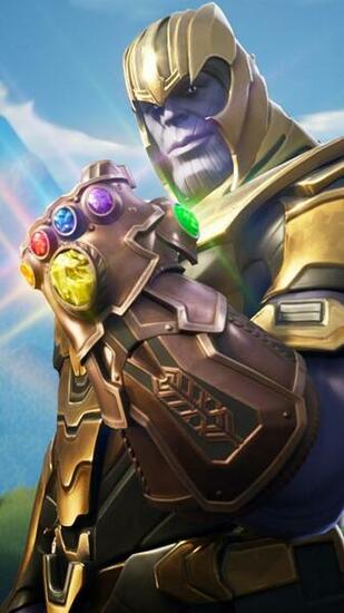 Thanos In Fortnite Battle Royale Superhero Mobile Wallpaper