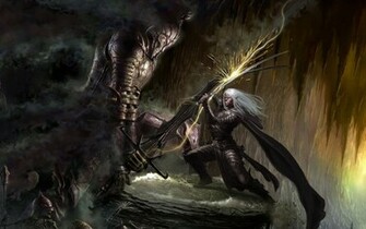 Dark Elf And The Undead