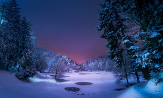 Snowy Desktop Background Wallpaper