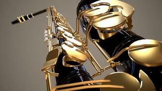 Alto Saxophone Wallpaper Blue