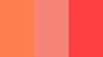 Coral Pink And Red Solid Three Color Background