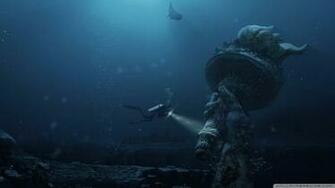 Underwater Ruins Wallpaper