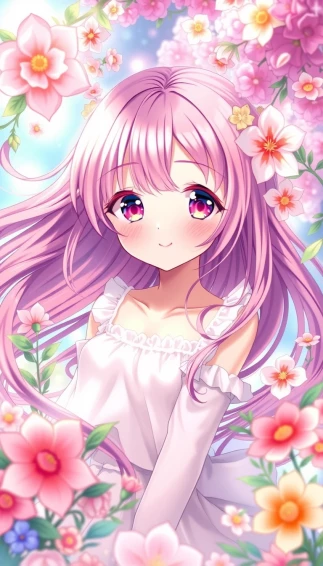 Beautiful Anime Girl Phone Wallpaper