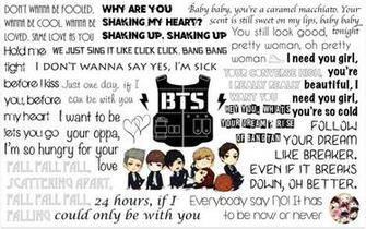 Bangtan Boys Bts Lyrics Wallpaper By Mysgirl88