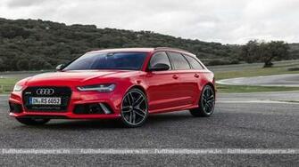 Audi Rs6 Red Full HD Wallpaper