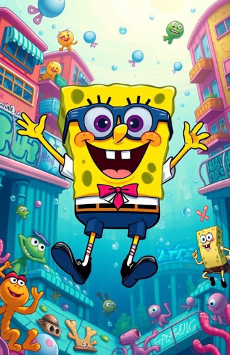 Spongebob Drip Wallpaper