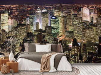 Manhattan At Night Wallpaper About Murals