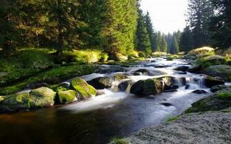 Amazing Mountain Stream Wallpaper HD Jpg
