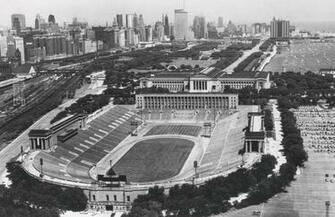 Chicago Historic Wallpaper Vintage Soldier Field Historical