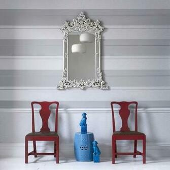 Steve Leung Mai White Grey Stripe Wallpaper By Graham Brown